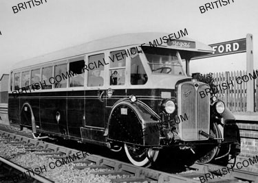 AEC Regal railcoach / At a station, possibly in Ireland / AEL01358a