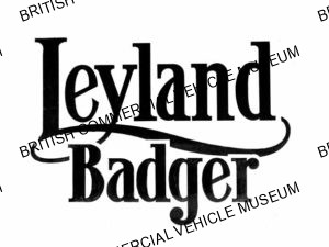 Leyland Badger nameplate / L005455a