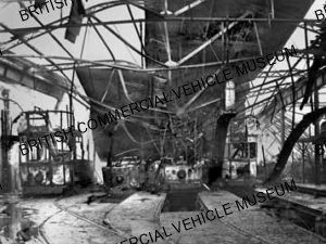 Trams - fire damaged / Liverpool Corporation / Z00094