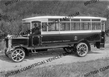 Dennis n / c single-deck / Nottingham Corporation / Z00123