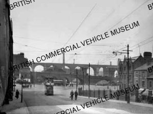 D / D tram and two n / c buses / Tram: Manchester, 504; buses: British / Z00132