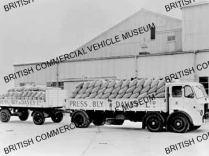 Leyland Steer and trailer / Press, Bly and Davey Ltd. / L047608a