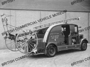 Leyland Cub FK6 / Limousine Fire Engine with wheeled escape / City of Canterbury Fire Brigade / L023007q