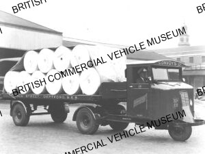 Scammell, Mechanical Horse/Flat trailer/Convoys Ltd. DEPTFORD/S002787J