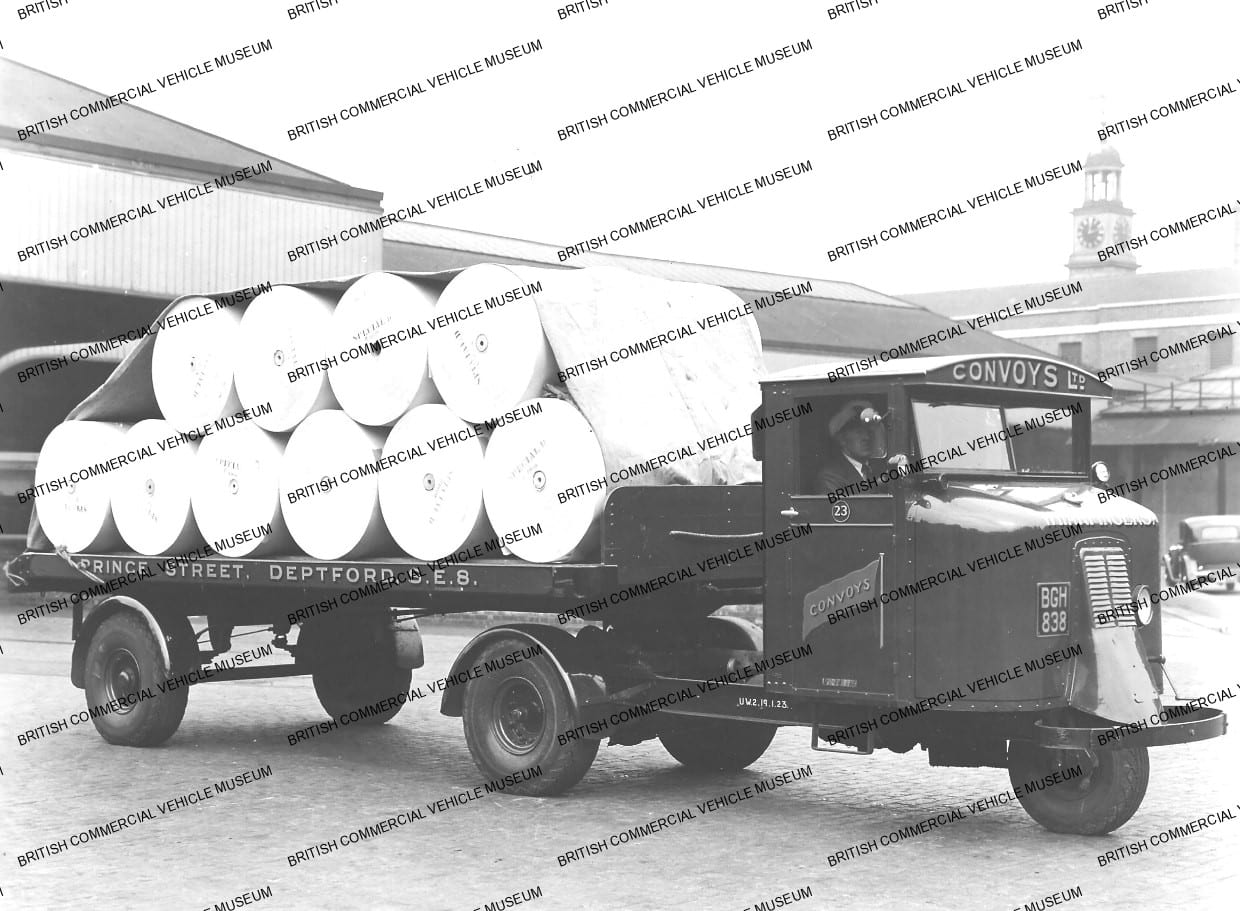 Scammell, Mechanical Horse/Flat trailer/Convoys Ltd. DEPTFORD/S002787J